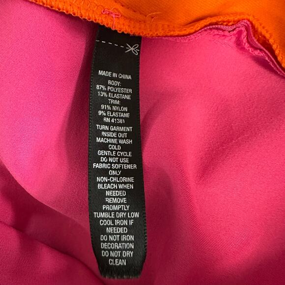 RLX Ralph Lauren Pink Orange Full Zip Jacket Medium Athleisure Thumbholes *READ - Picture 9 of 9